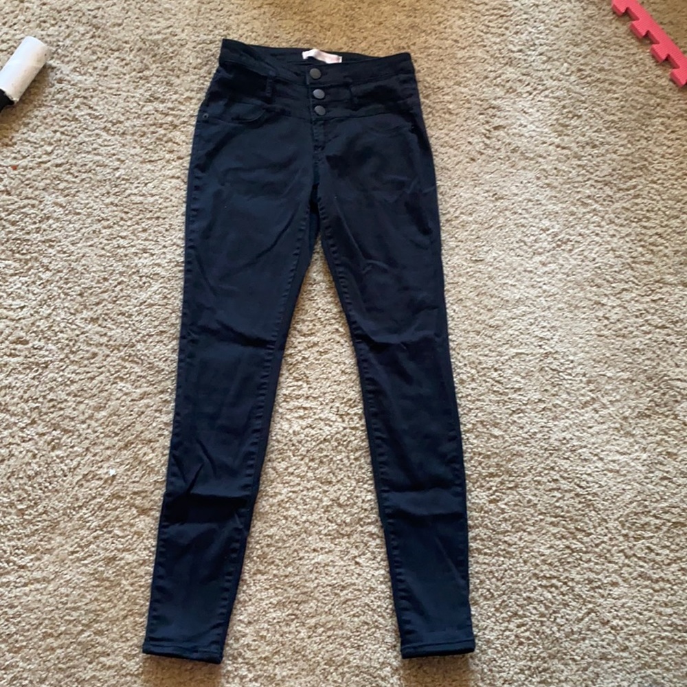 High Rise Black Skinny Jeans
